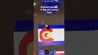 Drawing Colorado 🇳🇮 flag and coming back #roblox #usa #colorado #shorts