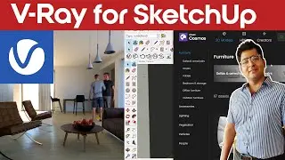VRay 5 for Sketchup, Chaos Cosmos, Vray Update 5.1 Realistic Lighting in Vray for Sketchup License