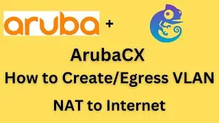 ArubaCX - Basic Vlan Config - Default Route - NAT to Internet (GNS3) - 2023