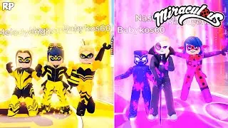 NEW SAME TRANSFORMATION DO GRUPO NO MIRACULOUS RP - MIRACULOUS ROBLOX!