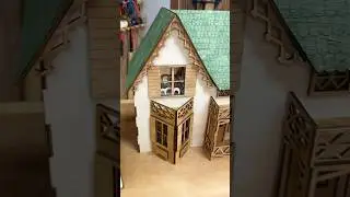 Домик из фанеры #wood #woodworking #чпуфрезер #лазернаярезка