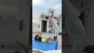 Partner trust backflip😱 