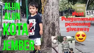 Menikmati keindahan Alun-alun Kota Jember||Next Pengumuman pemenang giveaway 🥰🥰