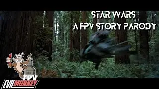 A FPV Star Wars Speeder Bike Parody