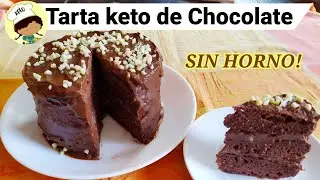 Tarta de Chocolate keto SIN HORNO | Pastel de chocolate keto | SIN GLUTEN  |SIN AZÚCAR