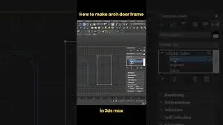 How to make arch door frame in 3ds max 