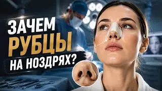 Швы у основания ноздрей // Зачем они нужны // Ринопластика