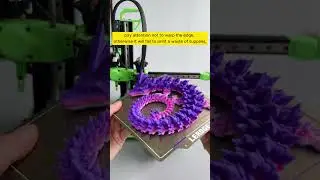 Supper popular crystal dragon ! How many 3D printed dragons have you seen?  #3dprints#lerdgeix #diy