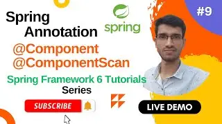 Spring @Component Annotation Example | ComponentScan annotation in Spring | Stereotype Annotations