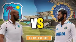 India vs Wesindies 1st Test Day 3 | Hindi Gameplay Cricket 22