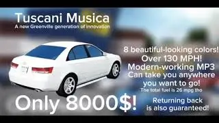 2008 Tuscani Musica running in the 90s commercial (from greenville roblox)