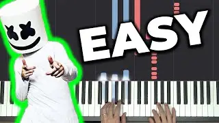 Marshmello ft. Bastille - Happier (Easy Piano Tutorial)