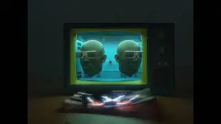 4K 3D | Masks | Old Tv | Video Art | Free Stock Video Footage