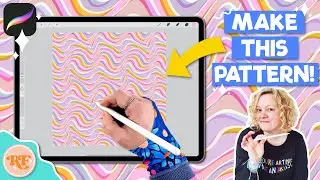 Create a Trippy Geometric Wave Pattern in Procreate | Seamless Pattern Tutorial