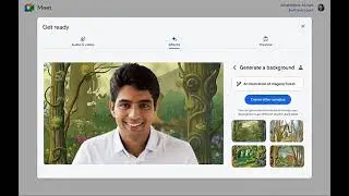 AI-Generated Backgrounds in Google Meet