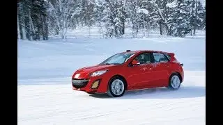 Mazda 3 первое поколение, тесты на зимней дороге