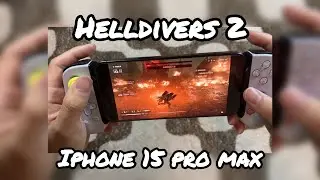 【Helldivers 2】 on Iphone 15 pro Max !!  PS Remote play on backbone