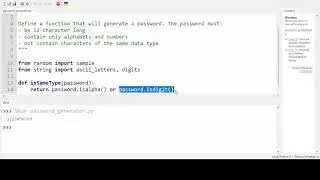 How to generate a fixed-length password in Python
