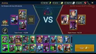 Raid Shadow Legends  Arena - Mountain king - kör igenom en enklare karta