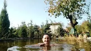 23.10.23 Закаляюсь в своем пруду.