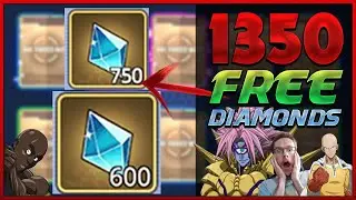 HOW TO GET 1350 FREE DIAMONDS | One Punch Man Road To Hero 2.0