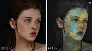Face Map Portrait Effect - map on face  editing effect | snapseed editing tutorial | itsmyart_bitch