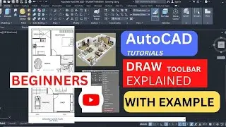 AutoCAD Tutorial for civil engineers|Beginners 2022 |Draw Toolbars Explained With Examples | PART 1