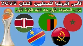 كأس إفريقيا للمحليين الشان 2025 ترتيب المجموعة الأولي بعد انتهاء الجولة 1 مباراه المغرب ضد كينيا 