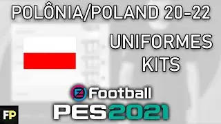 PES 2021 - Uniformes/kits Polônia/Poland (20-22) Xbox