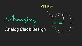 Analog clock Design Using HTML, CSS and JavaScript