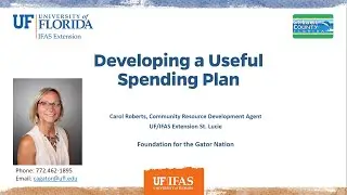 UF/IFAS Extension St Lucie County - Creating a Useful Spending Plan