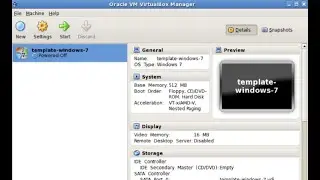 Virtual Machine Settings inside VirtualBox