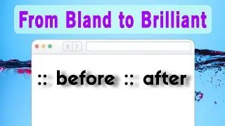 Before & After CSS: How Simple Styles Make a Big Impact! | Learn CSS
