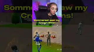 Sommerset reacts to my Crown Wins in Fortnite... 👑 #shorts
