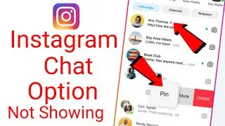 Instagram chat pin option not showing / instagram par chat pin kaise kare