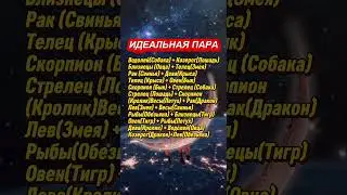 Идеальные муж и жена по совместимости  #гороскоп #астрология #astrology #знакизодиака