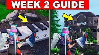 Fortnite ALL Season 7 Week 2 Challenges Guide! Fortnite Battle Royale - Music, Abandoned Mansion