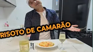MEU PRIMEIRO RISOTO DE CAMARÃO