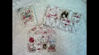 Memopad and envelope DT project #shabbyartboutique #satmornmakes