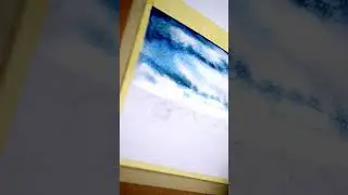Magic water 😍. Watercolor for beginners: sky #shorts #short