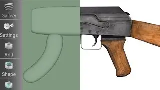How To Model A Detailed AK-47 Rifle With Subdivformer (SDF 3D) On Android (Part 2)