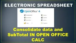 Consolidate data and Sub Total in Open Office Calc ( CBSE IT 402)
