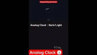 Analog Clock #html #shot #shorts #shortsvideo
