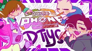Pro Artists play GARTIC PHONE except there's an ART CHALLENGE