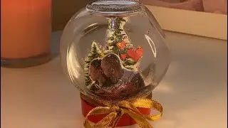 I MADE A SNOW GLOBE AT HOME! (MAKING A SNOW GLOBE WITH JAR)