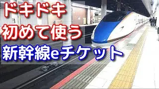 [First time using Shinkansen e-ticket] My heart was beating fast at the ticket gate
