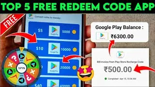 Top - 5 Redeem Code App | Free Google Play Redeem Code | Free Redeem Code | Free Redeem Code App