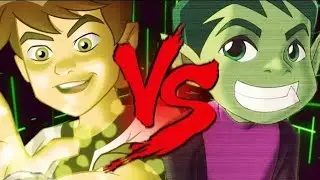 Ben 10 VS. Mutano (Jovens Titãs) | Batalha de Rap - RapBits x HayRap em 8 Minutoz