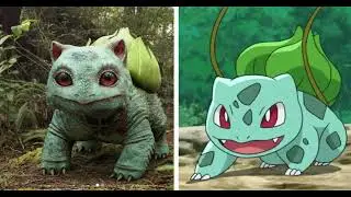 POKEMON caricatura VS vida REAL