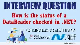 How is the status of a DataReader checked in  NET in Hindi